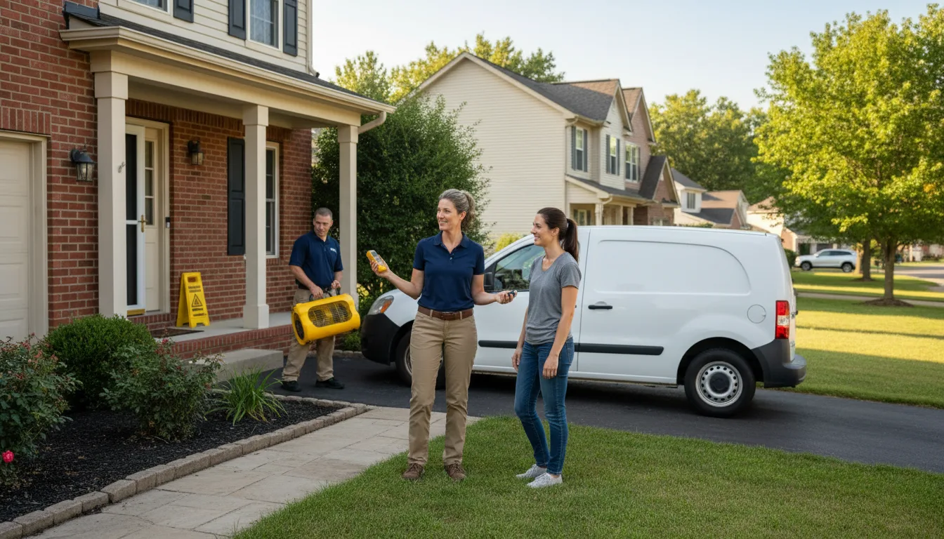 Residential water damage restoration in Dingle, ID
